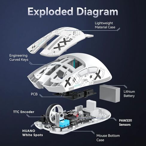 ATTACK SHARK Hall Effect Keyboard & Mouse,X65 PRO HE 60% Rapid Trigger Magnetic Keyboard RGB Hot Swap 8KHz Polling Rate,X11 Wireless Mice with Charging Dock 22K DPI,Bluetooth/2.4Ghz/Wired,Coiled Cable in Saudi Arabia
