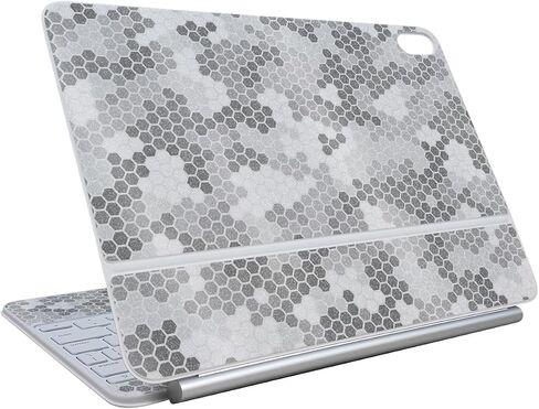 Carbon Fiber Skin Compatible With Apple Magic Keyboard for iPad Air 13-inch (M3) 2025 - Golden Nebula - Premium 3M Vinyl Protective Wrap Decal Cover - Easy To Apply | Crafted in the USA by MightySkins in Saudi Arabia