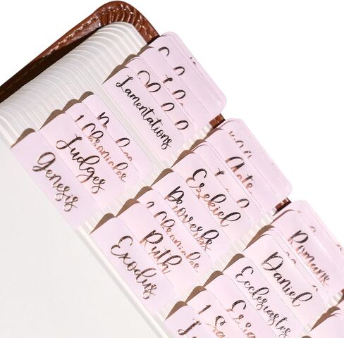 Idyllic Grace - Holographic - Bible Tabs - Holographic Foil - Journaling - Study - Old & New Testament - Christian - Catholic - Apocrypha - Index Tabs - 90 Tabs - Laminated - Durable - Rainbow Shift in Kuwait