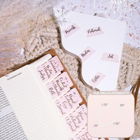 Idyllic Grace - Holographic - Bible Tabs - Holographic Foil - Journaling - Study - Old & New Testament - Christian - Catholic - Apocrypha - Index Tabs - 90 Tabs - Laminated - Durable - Rainbow Shift in Kuwait