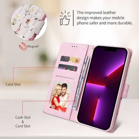 UEEBAI Wallet Case for Samsung Galaxy S20 FE 5G, PU Leather Phone Case Kickstand RFID Blocking Flip Case Card Slots Wrist Strap Relief Engraved Pattern Magnetic Closure Flower Folio Case, Vine in Kuwait