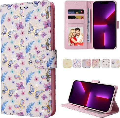 حقيبة محفظة UEEBAI لـ Samsung Galaxy S20 Fe 5G ، PU Phone Case Kickstand RFID Flocking Slock Case Card Slots Lrist Strap Relief Pattern Gatter Magnetic Follio Folio Case ، Vine in Kuwait