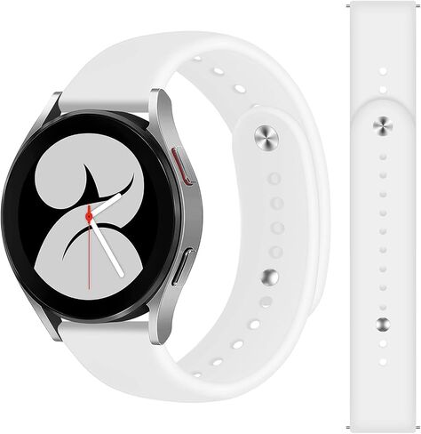 حزام رياضي 20 مم لـ Samsung Galaxy Watch 7/6/5/5 Pro/4 40mm 42mm 44mm 45mm 46mm 43mm 47mm 47mm Galaxy Watch 3 41mm Band ، حزام بديل للسيليكون الناعم لـ Galaxy Watch نشط 2 40 مم 44 ملم 44 ملم 44 ملم in Kuwait