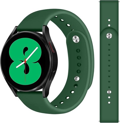 20mm Sport Strap for Samsung Galaxy Watch 7/6/5/5 Pro/4 40mm 42mm 44mm 45mm 46mm 43mm 47mm Galaxy Watch 3 41mm Band, Soft Silicone Wristbands Replacement Strap for Galaxy Watch Active 2 40mm 44mm in Kuwait