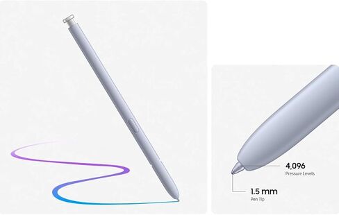 Galaxy S25 Ultra Stylus Pen (بدون bluetooth) استبدال Galaxy S25 Ultra 5G Stylus Pen Pen Pen+Tips (الفضة الخفيفة) in Kuwait