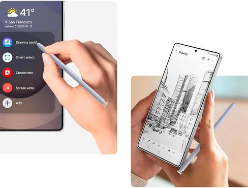 Galaxy S25 Ultra Stylus Pen (بدون bluetooth) استبدال Galaxy S25 Ultra 5G Stylus Pen Pen Pen+Tips (الفضة الخفيفة) in Kuwait