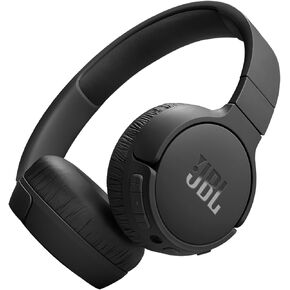 JBL Tune 670NC - Adaptive Noise Cancelling with Smart Ambient Wireless On-Ear Headphones, Up to 70H Battery Life with Speed Charge, Lightweight, Comfortable and Foldable Design (Black) (Renewed)