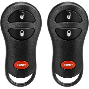 Key Fob, Keyless Entry Remote Fits for 2002-2005 Dodge Ram 1500 2500 3500, 1999-2005 Chrysler Voyager, Town & Country, Dakota Durango Grand Caravan, Plymouth Prowler, Key Fob Replacement GQ43VT17T