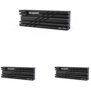 be quiet! MC1 Pro M.2 SSD Cooler | Heatsync with Heat Pipe | for Single and Double Sided 2280 modules | BZ003 (Pack of 3)