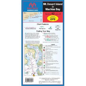MT. Desert Island to Machias Bay Maptech® Crart Bracking #42 2nd Ed ، WPC042-02