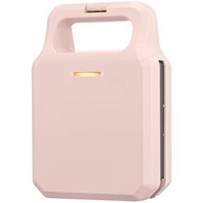 Double-Sided Heating Electric Sandwich Maker, grilled cheese makerwith Non-Stick Plates, Suitable for DIY Afternoon Tea Pink