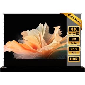 NothingProjector Projector Screen, 100 inch 4K UHD, Ambient Ceiling Light Rejecting ALR, Motorized Floor Rising Standing, 16:9, Projection for Ultra Short Throw Projectors, No Installation