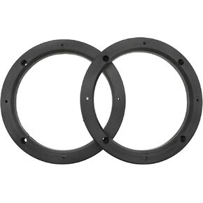 1 Pair 6.5 Inch Speaker Spacer Auto Car Universal Fit ABS Speaker Spacers Car Stereo Speaker Spacer Adaptor for Cars Boats Trucks RVS, etc (6.5 "Black)