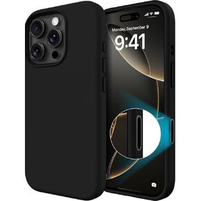 OTOFLY for iPhone 16 Pro Case with Sensitive Camera Control Capture Button, Compatible with MagSafe, Silicone Shockproof Military-Grade Protection, 6.3 inch (Black)