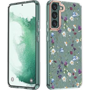 MILPROX Case for Samsung Galaxy S25 Plus - Slim Fit Floral S-25 Plus Cover, Elegant Feminine Flower Design, Ultra-Thin Anti-Yellowing Protective Cute Shell for Women and Girls, (Blossom)