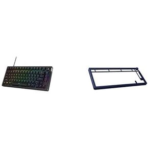 حزمة من سبيكة Hyperx Rise 75-لوحة مفاتيح ألعاب ميكانيكية 75 ٪ قابلة للتبديل ، والتبديل الخطي + سبيكة Hyperx Rise 75 Top Plate-Alloy Rise Keyboard متوافقة