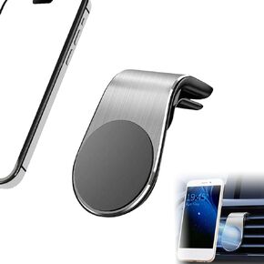 Mobile Phone Navigation Magnetic Bracket, 360° Rotatable Car Phone Mount Magnet, Universal Car Cellphone Holder Strong Magnet Mount for Any Smartphone (1PC Silver)