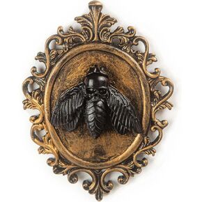 KVTTOZA عيد الميلاد الخفافيش رئيس جدار ديكور الحيوان رئيس جدار الذهب خمر جدار النحت ديكور المنزل الفن ديكور تمثال القوطية لغرفة المعيشة غرفة نوم الديكور in Kuwait