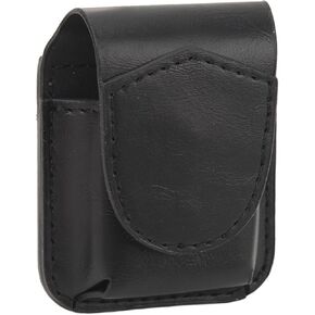 Acogedor Lighter Holder with Pocket Belt Loop, PU Leather Lighter Pouch Holder Case, Anti Scratch Protective Storage Case (Black)