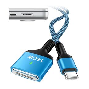 Macbook Air Charger Cord Pro, USB-C To Magsafe 3 Cable, 140w 6 Feet Apple Laptop Charging Cable Mag Safe 3 Magnetic For Apple Mac book Pro 16/14 Inch, Macbook Air 15/13 Cargador Fast Charging Mag safe
