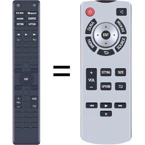 PZL New Replacement Remote Control for 2021 2022 2023 Toyota Sienna Rear Seat Entertainment DVD 86170-45050 86170-08040
