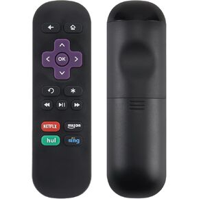 Universal Replacement Remote for Roku Box, Compatible with Roku Express, Premiere, 1, 2, 3, 4 (HD, LT, XS, XD) - not Suitable for Roku Stick, TV, or Gaming