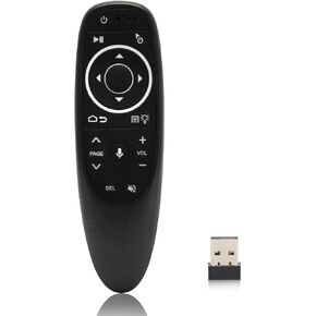 G10S Pro التي يسيطر عليها Air Fly Mouse مع الإضاءة الخلفية ، 2.4G اللاسلكي 6 محاور Gyro عن بعد ، وظيفة التعلم IR لـ Android TV Box & Mini PCS (T9 ، H96 Max ، X96)