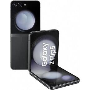SAMSUNG Galaxy Z Flip 5 F7310 Foldable Design, 5G Single Sim 512GB 8GB RAM Factory Unlocked for Any Carrier, Global Smartphone Mobile Cell - Graphite