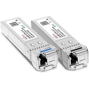 1 Pair 10GBASE-BX10-UD BiDi SFP+ Module, TX 1270nm/1330nm, RX 1330nm/1270nm, 10km DOM Simplex LC/UPC SMF Optical Transceiver Networking Mini Gbic for Extreme 10GB-BX10-U/ 10GB-BX10-D