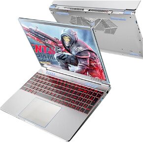 جهاز كمبيوتر محمول 16 بوصة ، Windows 11،16GB DDR4 512GB ألعاب أجهزة كمبيوتر محمولة مع معالج intel N95 رباعي النواة ، لوحة مفاتيح فتح بصمات الأصابع ، شاشة 1920p FHD ، فتحة 180 درجة ، WiFi 5GHz ، USB3.0 ، عمر بطارية طويل.