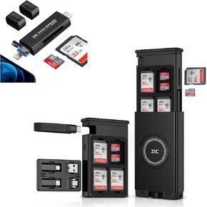 1 + 1 Card Reader: Cable Card High-Speed SD Card Reader Case with SD Card Reader for iPhone/ipad/MacBook