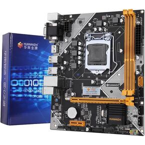 Computer Motherboard, HUANANZHI B75 M-ATX Gaming PC Motherboard for Desktop (Win 7/10, DDR3 16GB, SATA3.0, USB 3.0), INT LGA 1155 Motherboard for PC Computer Desktop