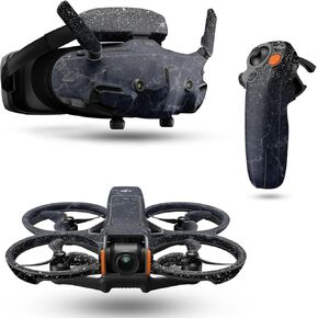 Drone Skin Compatible with DJI Avata 2 Bundle (2024) - Dark Shimmer Marble - Premium 3M Vinyl Protective Wrap Decal Cover - Easy to Apply | Crafted in The USA by MightySkins