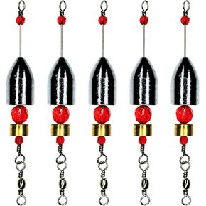 YOTO Fishing CRR Carolina Ready Rig Brass,Saltwater&Freshwater Fishing Weights Sinkers,Fishing Accessories, Size 1oz,3/4oz,1/2oz
