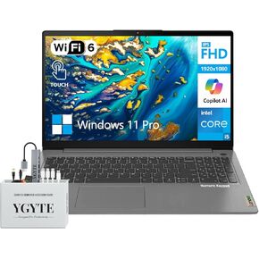 Lenovo Ideapad 3i 15 Inch Touchscreen Laptop Computer, 15.6 FHD Touch Screen Laptop, Intel Core i5, 20GB RAM 1TB SSD+512GB Docking Set, Windows 11 Pro Lifetime Office, USB-C