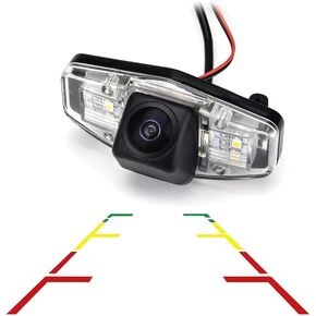 Vlicevrn HD Fisheye Vehicle Car Rear View Camera Fixed Parking Line Night Vision Backup Parking Camera for Honda Accord / Honda Civic VII VIII MK7 MK8 MK9 / Honda City 4D
