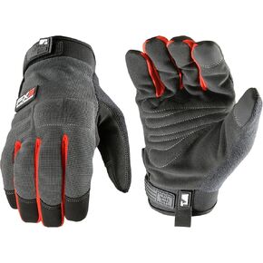 Wells Lamont FX3 Water-Resistant Synthetic Leather Palm Winter Gloves, Medium (7878)