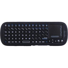 iPazzPort 2.4G+Bluetooth Wireless Mini Keyboard with Touchpad and Mouse Compact Design,Portable Lightweight for Firestick TV/PC/Android/iOS/Raspberry/HTPC