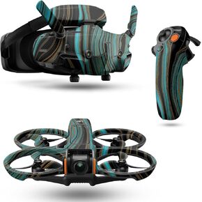 DRONE SNOOD متوافق مع DJI AVATA 2 BUNDLE (2024) - Blue Canyon - Premium 3M Vinyl Protction Wrap Cover - من السهل تطبيق | مصنوع في الولايات المتحدة الأمريكية من قبل Mayyskins