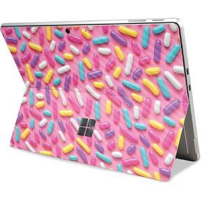 Carbon Fiber Tablet Skin Compatible with Microsoft Surface Pro 11 (2024) - Sprinkles - Premium 3M Vinyl Protective Wrap Decal Cover - Easy to Apply | Crafted in The USA by MightySkins