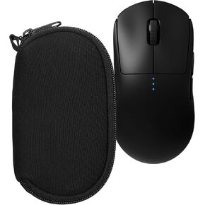 kwmobile Neoprene Case Compatible with Logitech G Pro Wireless 1 - Case for Mouse Soft Pouch Carry Bag - Black