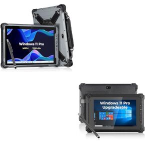 MUNBYN Rugged Windows Tablet IRT12, 1000nit Sunlight Readable, Wi-Fi 6 Tough Tablet, and Rugged Windows Tablet IRT06, 8" Windows 11 Pro Upgradeable, 8GB+128GB
