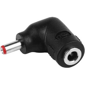 3.5 x 1.35mm Male to Female Right Angle 90-Degree Power Adapter Connector Converter for Blu-ray, Printers, Router, Switch, LED Strip, Camera, Solar Panel,Amazon Alexa Echo Look Fire TV Link,-1 PCS