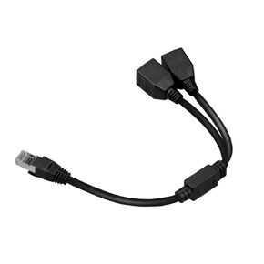 Cat5 Cat6 Cat7 Ethernet Cable RJ45 Network 1 in 2 Out 1 Split 2 Connection Cable Gigabit Compatible Computer Host Router Switch 100M 1000M 1 Host at a Time