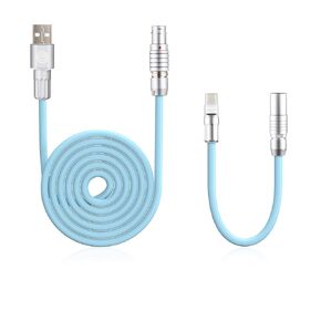 FLEMO USB C Cable, Ultimate Performance FLEMO Connector USB-C Cable, Data Transfer Keyboard Cable, Durable Silicone Charging Cable, USB-A to USB-C, 1.5M (Orange)