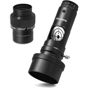 Astromania 2" Ultra-Wide 80 Degree Eyepiece - Bundle with - Alignment 1.25" Next Generation Laser Collimator 2" Adaptor for Newtonian Telescopes