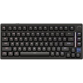 GK GAMAKAY TK75HE V2 Rapid Trigger Wired Mechanical Keyboard TFT Screen, 8KHz Polling Rate 0.01mm RT Accuracy, Snap Tap, Hall Effect Magnetic Switch 75% RGB Gaming Keyboard (Black, Magnetic Mercury)