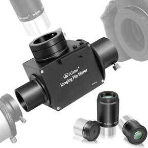 Alstar 1.25" Astrophotography Flip Mirror - Bundle with - 1.25 Inch Plossl Telescope Eyepiece Set