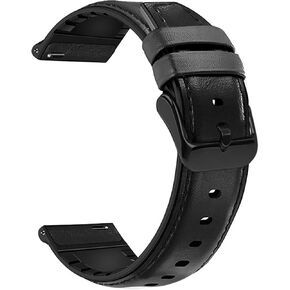 EIGIIS Watch Band for Smart Watch KE3 KE5 KE6 K22 K55 K57 Universal Band Width 22mm Soft Silicone Sport Wristbands Replacement Strap Classic Clasp Leather Band Business Stainless Steel Band