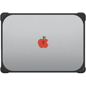 CASETiFY Bounce MacBook Air 15" (2023/2024) Case [Enhanced Protective Corner Design/Ventilation Cutouts/Anti-Slip Grip] - Keep Growing by Laura Jane Illustrations - Clear Black